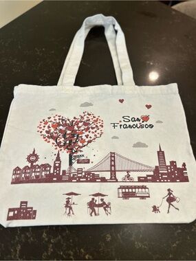 San Francisco x Los Angeles Heart-Tree Tote Bag